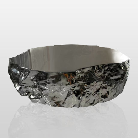 PREMIER Decorative Table Contemporary Polished Metal Sculptural Coffee Table PSSF-001-Stainless Steel Sculpture-PREMIER SCULPTURE