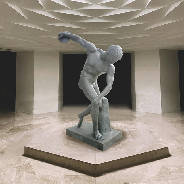 PREMIER Discus Thrower Sculpture Art Collection Bronze Greek Custom Statue PSB-012-Bronze Sculpture-PREMIER SCULPTURE