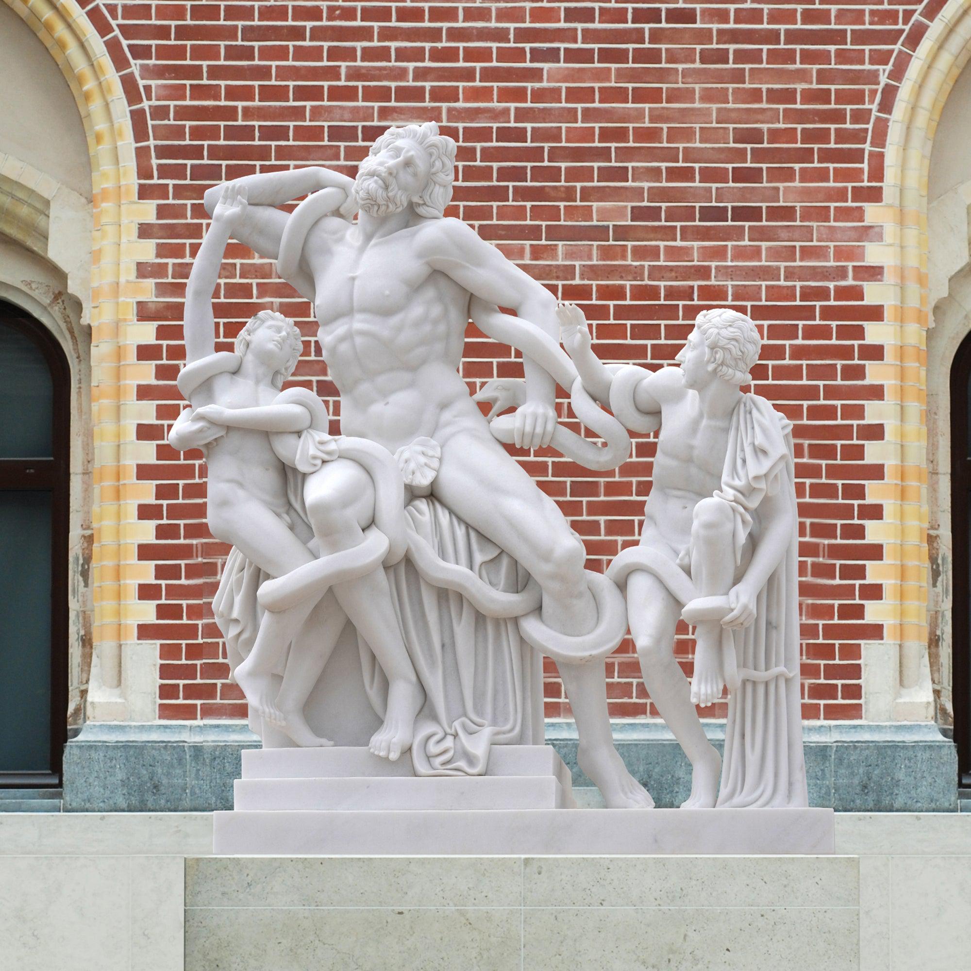 PREMIER Famous Sculpture Laocoon and His Sons Marble Statue PSM