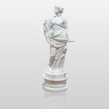 PREMIER Floor Figure Custom Statue Rose Beauties White Marble Stone Sculpture PSM-003-Marble sculpture-PREMIER SCULPTURE