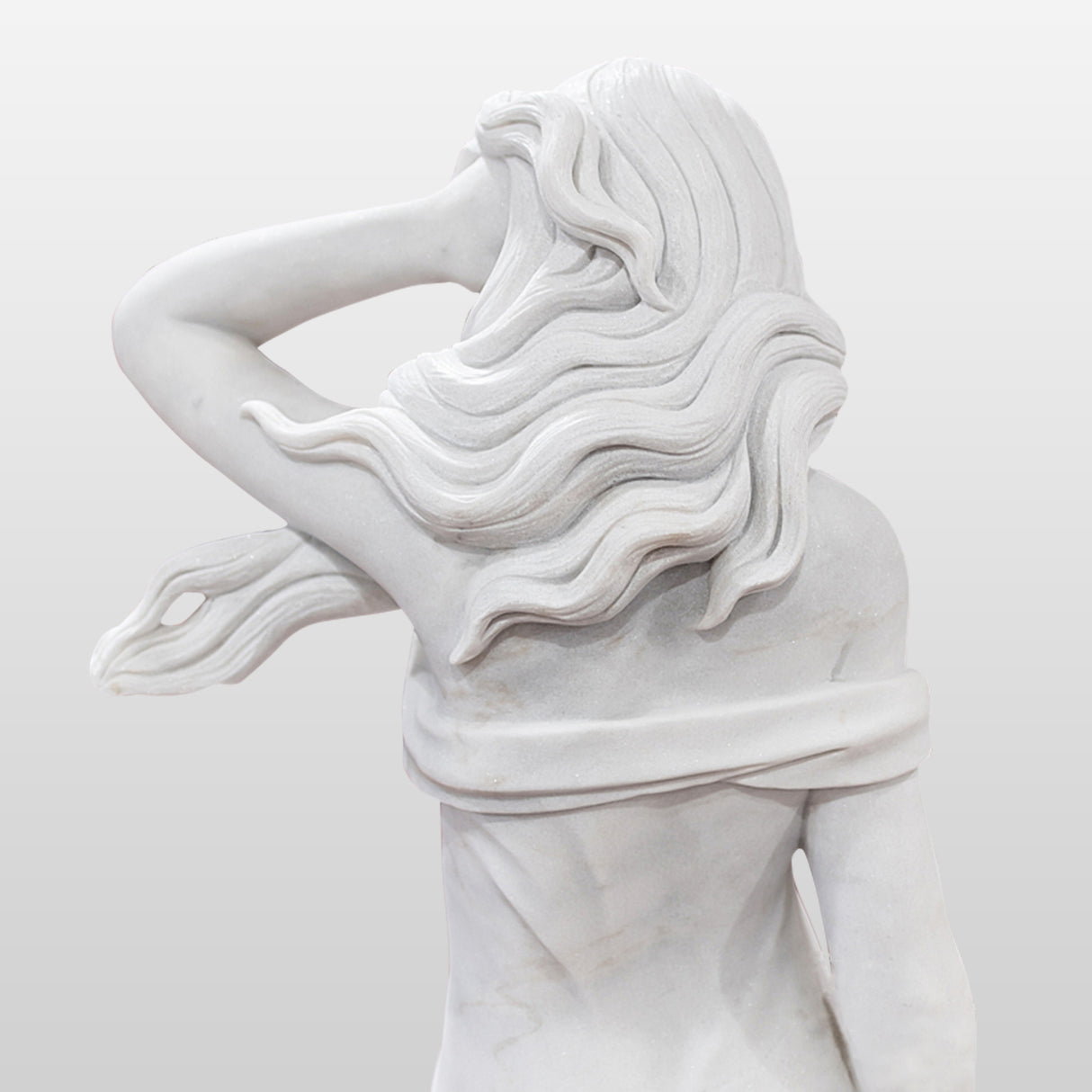 PREMIER Indoor Floor Nymph Marble Statue Custom Sculpture For Garden PSM-004-Marble sculpture-PREMIER SCULPTURE
