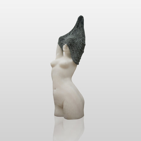 PREMIER Italian Marble Bust Grace Veiled Lady Statue PSM-024-Marble sculpture-PREMIER SCULPTURE
