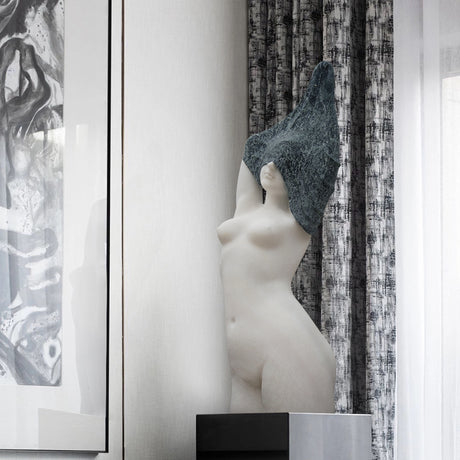 PREMIER Italian Marble Bust Grace Veiled Lady Statue PSM-024-Marble sculpture-PREMIER SCULPTURE