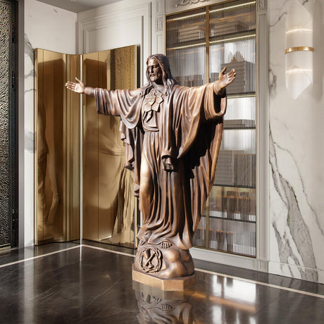 PREMIER Jesus Bronze Statue Religious Sculpture for Home and Church PSB-040-Bronze Sculpture-PREMIER SCULPTURE