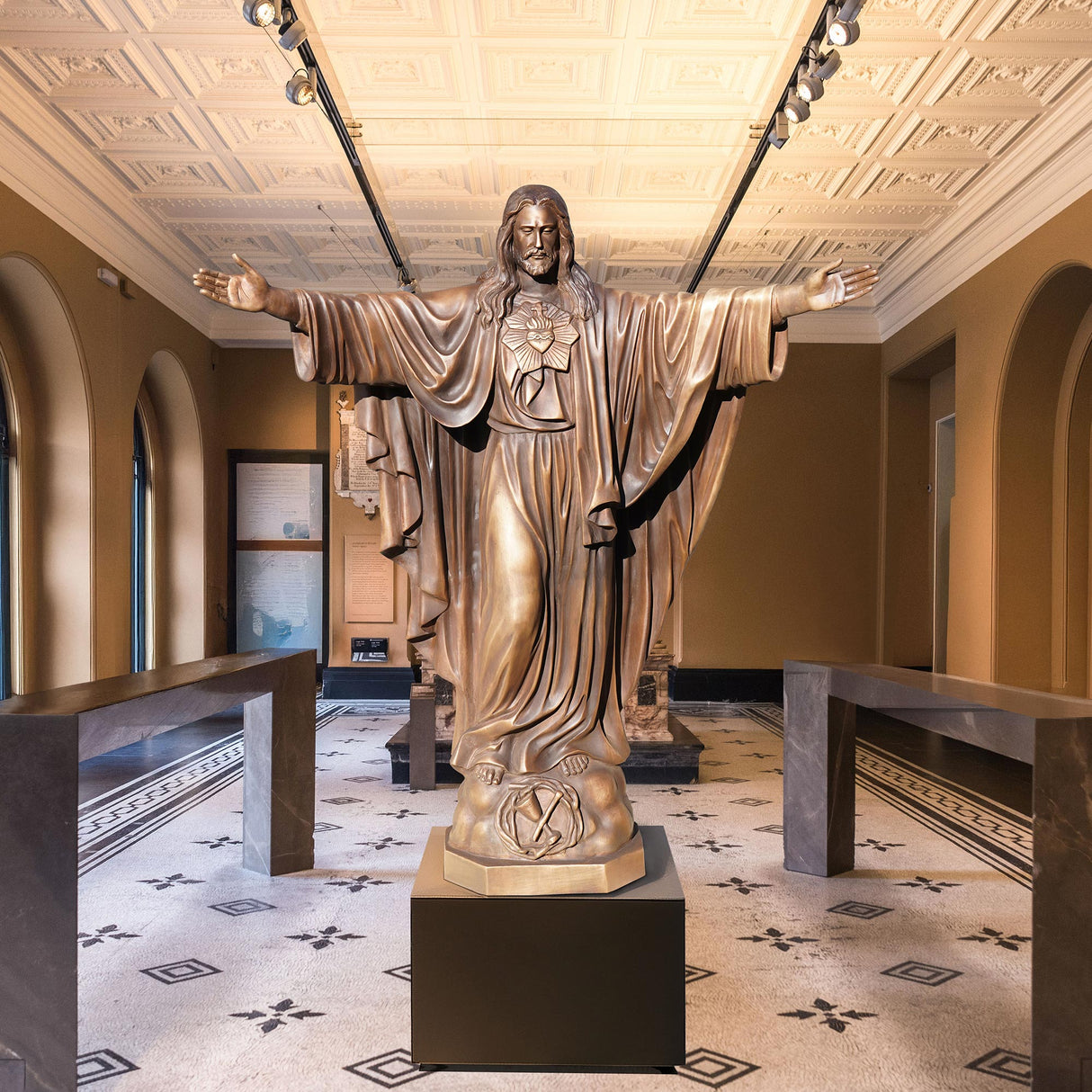 PREMIER Jesus Bronze Statue Religious Sculpture for Home and Church PSB-040-Bronze Sculpture-PREMIER SCULPTURE