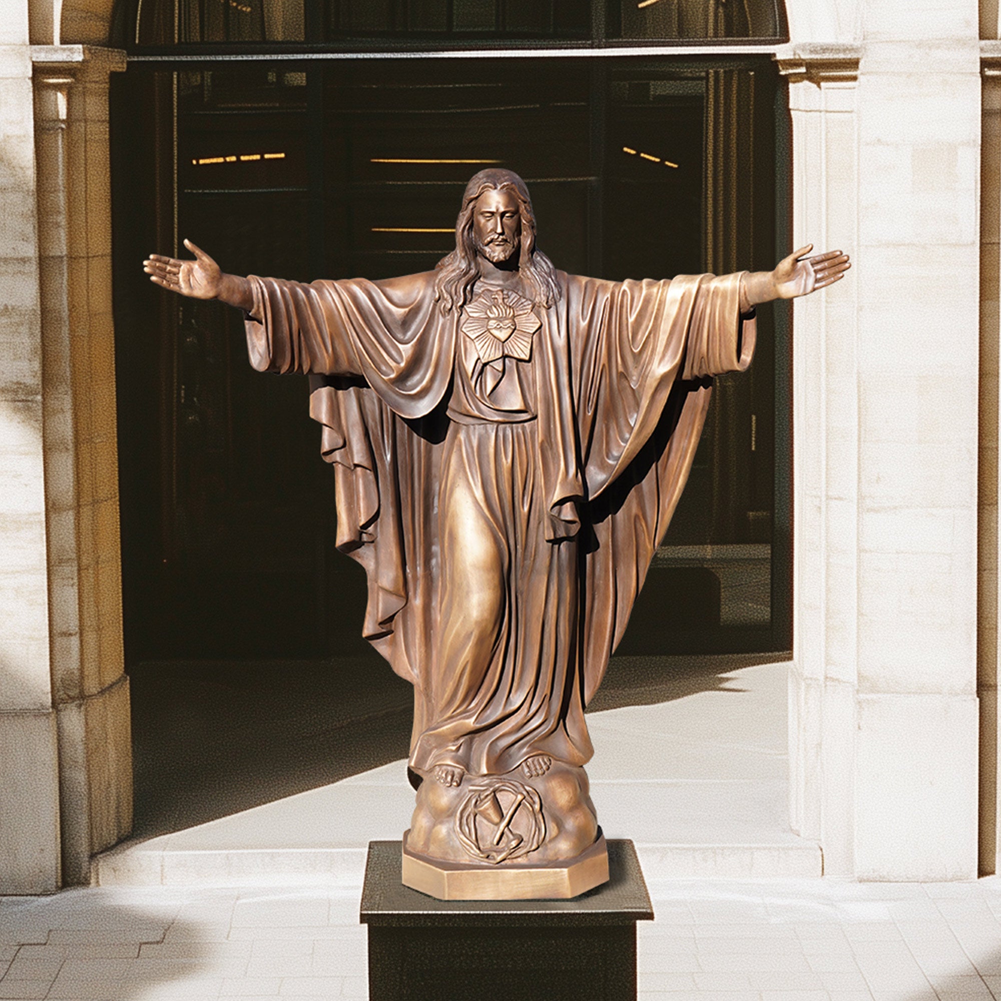 PREMIER Jesus Bronze Statue Religious Sculpture for Home and