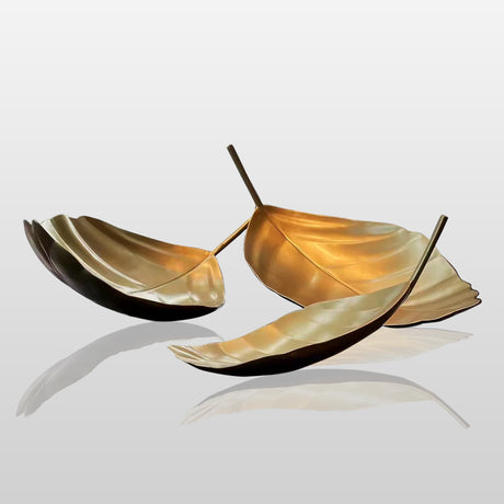 PREMIER Large Sculpture One Set Fallen Leave Stainless Steel Modern Art Sculpture PSLSS-003-Stainless Steel Sculpture-PREMIER SCULPTURE