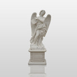 PREMIER Life Size Angel Statue Handcrafted Religious Marble Statue for Estate PSM-035-Marble sculpture-PREMIER SCULPTURE