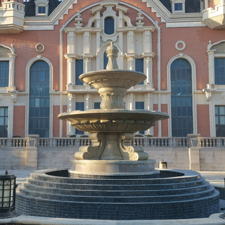 PREMIER Marble Custom Fountian Sculpture for Hotel/Garden PSFM-005-Marble sculpture-PREMIER SCULPTURE