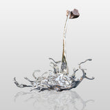 PREMIER Metal Art Sculpture Stainless Steel Splashing Water Frozen in Time Garden Sculpture PSSS-019-Stainless Steel Sculpture-PREMIER SCULPTURE