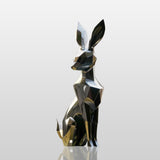 PREMIER Metal Sculpture Geometric Polygon Rabbit Statue for Modern Outdoor Decor PSSS-039-Stainless Steel Sculpture-PREMIER SCULPTURE