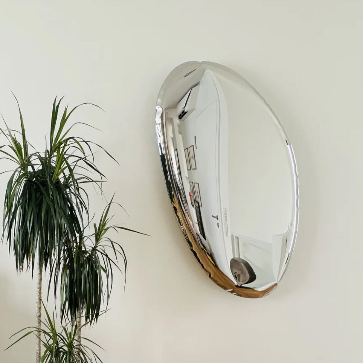 PREMIER Metal Wall Sculpture Contemporary Sleek Polished Stainless Steel Reflective Wall Sculpture PSSS-035-Stainless Steel Sculpture-PREMIER SCULPTURE