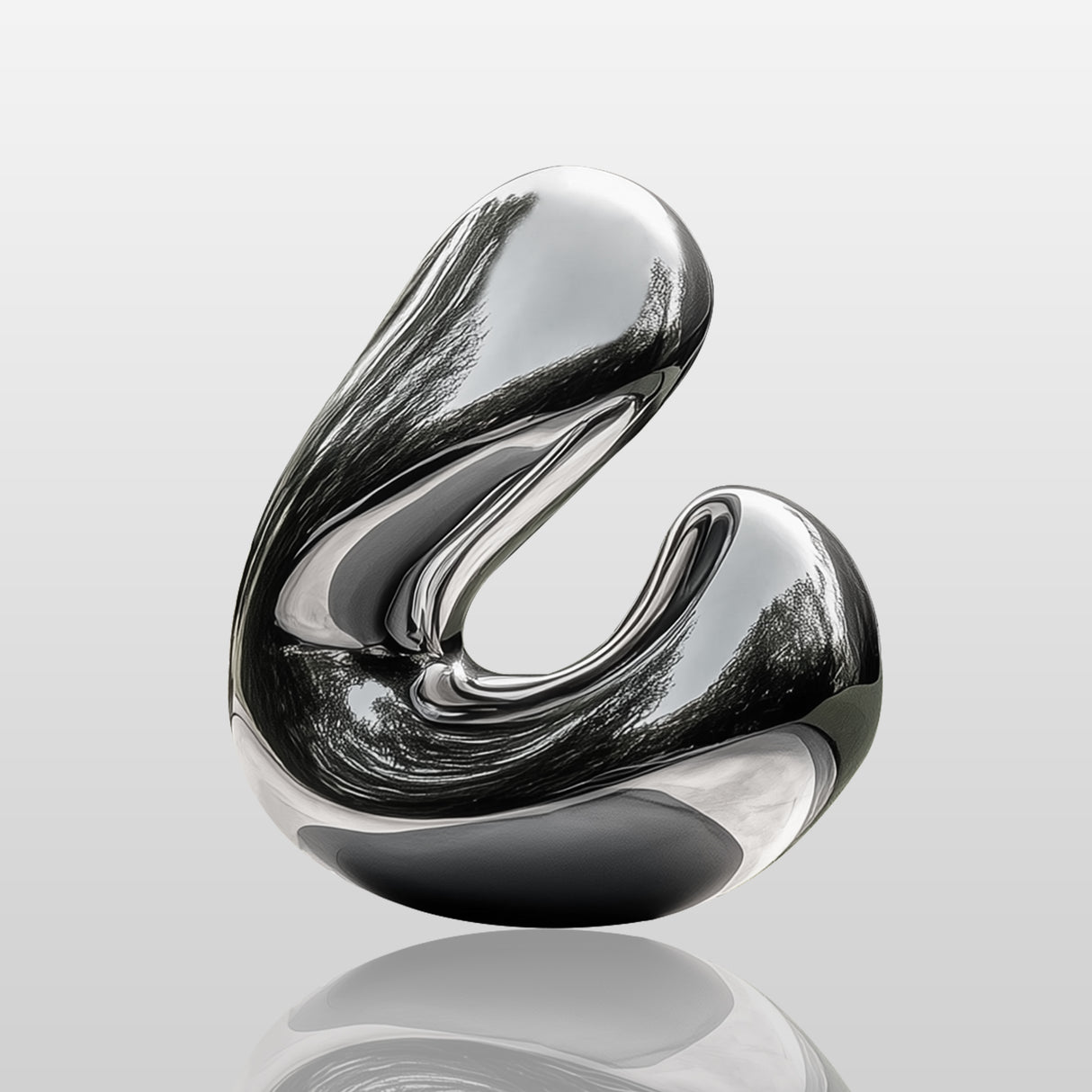PREMIER Mirror-Polished Outdoor Sculpture Kinetic Echo Modern Abstract Stainless Steel Art for Garden, Landscape & Architectural Spaces PSSS-065-Stainless Steel Sculpture-PREMIER SCULPTURE