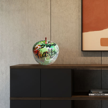 PREMIER Modern Graffiti Apple Custom Fiberglass Table Top Sculpture PSF-017-Fiberglass Sculpture-PREMIER SCULPTURE