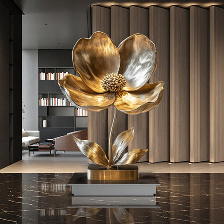 PREMIER Modern Sculpture Elegant Flower Contemporary Art Sculpture PSSS-047-Stainless Steel Sculpture-PREMIER SCULPTURE