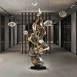 PREMIER Modern Sculpture Ethereal Flow Abstract Metal Sculpture PSSS-037-Stainless Steel Sculpture-PREMIER SCULPTURE