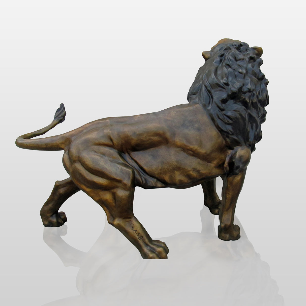 PREMIER Outdoor Bronze Lion Garden Custom Sculpture PSB-003-Bronze Sculpture-PREMIER SCULPTURE