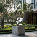 PREMIER Outdoor Sculpture Abstract Stainless Steel Modern Art Sculpture PSSS-050-Stainless Steel Sculpture-PREMIER SCULPTURE