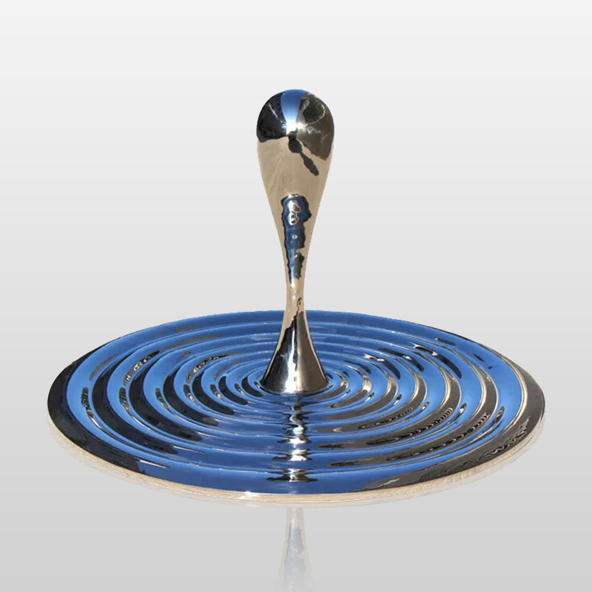 PREMIER Outdoor Sculpture Hotel Fountain Decor Ripple Reflection Stainless Steel Sculpture PSSS-003-Stainless Steel Sculpture-PREMIER SCULPTURE