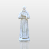 PREMIER Saint Padre Pio Marble Statue Handcrafted Religious Sculpture PSM-028-Marble sculpture-PREMIER SCULPTURE