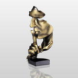 PREMIER Silence is Golden Handcrafted Abstract Bronze sculptures for home decor PSTTB-005-Bronze Sculpture-PREMIER SCULPTURE