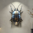 PREMIER Wall Sculpture Large Art Metallic Beetle Sculpture for Modern Interiors PSSS-048-Stainless Steel Sculpture-PREMIER SCULPTURE