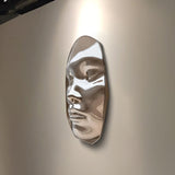 PREMIER Wall Sculpture Modern Stainless Steel Abstract Face Wall Sculpture Art PSSS-034-Stainless Steel Sculpture-PREMIER SCULPTURE