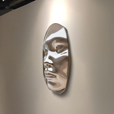 PREMIER Wall Sculpture Modern Stainless Steel Abstract Face Wall Sculpture Art PSSS-034-Stainless Steel Sculpture-PREMIER SCULPTURE