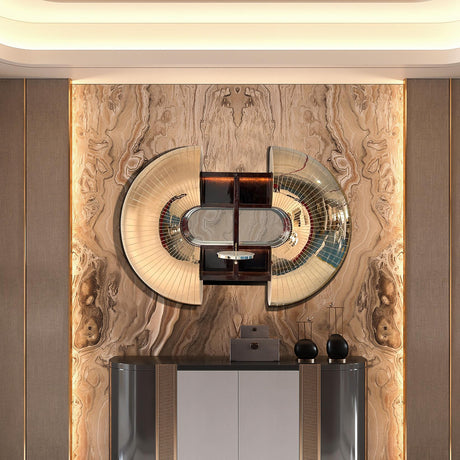 PREMIER Wall URCHIN Cabinet Modern Decorative Storage Sculpture for Luxury Interiors PSSS-068-Stainless Steel Sculpture-PREMIER SCULPTURE