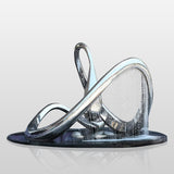 PREMIER Water Fountain Outdoor Stainless Steel Infinity Loop Large-scale Fountain Sculpture PSLSS-001-Stainless Steel Sculpture-PREMIER SCULPTURE