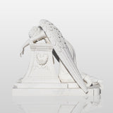PREMIER White Marble Angel Monument Majestic Memorial Sculpture for Gardens and Memorials PSM-036-Marble sculpture-PREMIER SCULPTURE