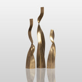 PREMIER 3 Piece Modern Golden Sculpture Set for Garden, Patio and Luxury Landscape Decor PSB-176-Bronze Sculpture-PREMIER SCULPTURE
