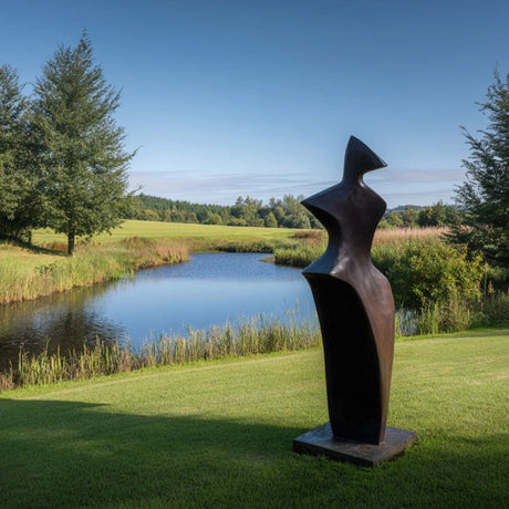 PREMIER Abstract Bronze Sculpture with Minimalist and Human Design Fit for Gardens, Courtyards or Commercial Areas PSB-158-Bronze Sculpture-PREMIER SCULPTURE