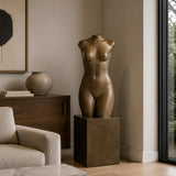 PREMIER Abstract Female Torso Sculpture in Bronze for Living Rooms, Villa Interiors, Hotel Lobbies PSB-175-Bronze Sculpture-PREMIER SCULPTURE