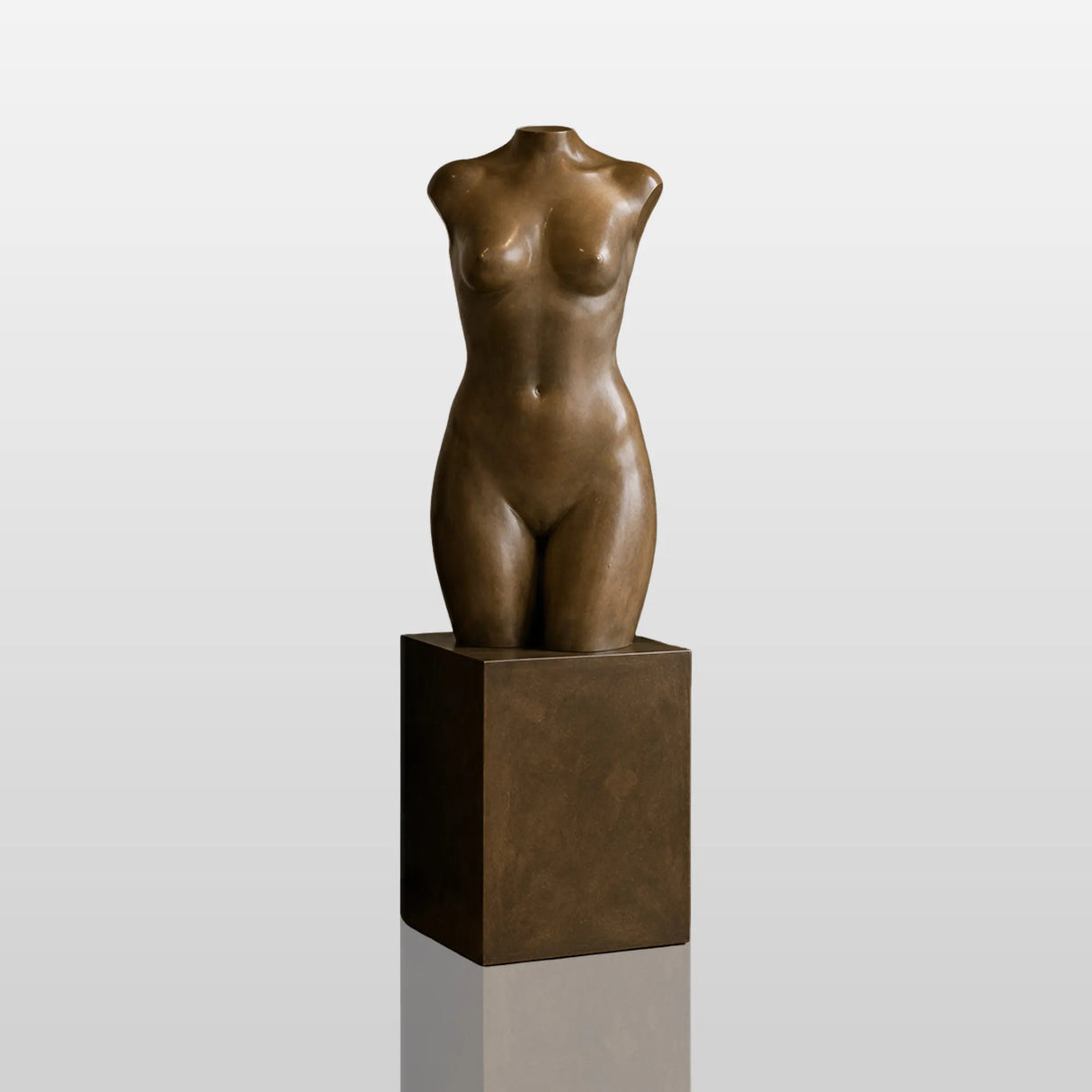 PREMIER Abstract Female Torso Sculpture in Bronze for Living Rooms, Villa Interiors, Hotel Lobbies PSB-175-Bronze Sculpture-PREMIER SCULPTURE