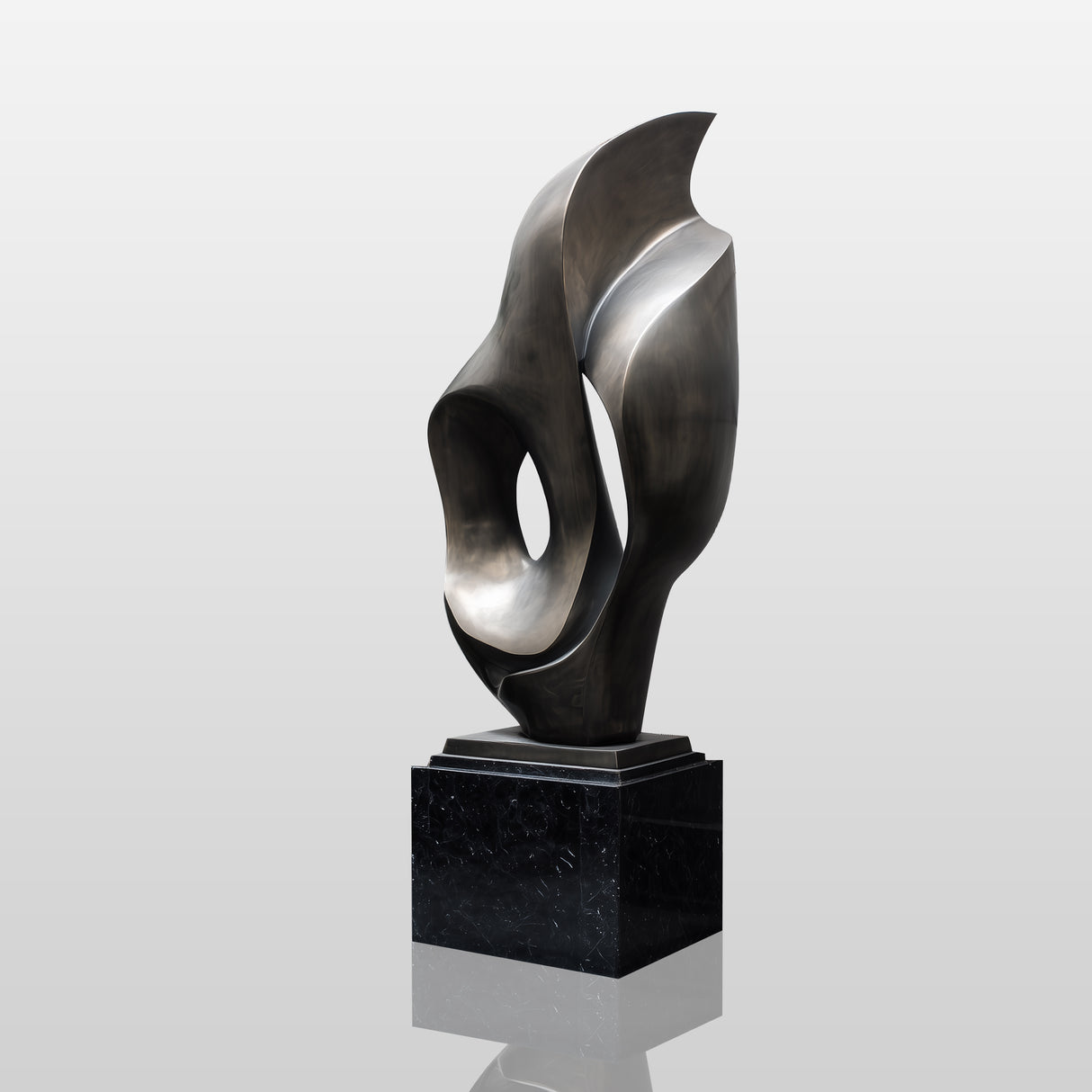 PREMIER Abstract Metal Sculpture with Organic Form for Modern Villas and Art Spaces PSSS-148-Stainless Steel Sculpture-PREMIER SCULPTURE