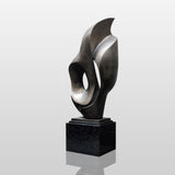 PREMIER Abstract Metal Sculpture with Organic Form for Modern Villas and Art Spaces PSSS-148-Stainless Steel Sculpture-PREMIER SCULPTURE