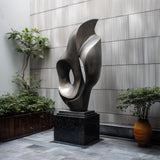 PREMIER Abstract Metal Sculpture with Organic Form for Modern Villas and Art Spaces PSSS-148-Stainless Steel Sculpture-PREMIER SCULPTURE