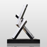 PREMIER Abstract Polished Geometric Stainless Steel Sculpture for Urban Plaza, Corporate Building Decor PSSS-242-Stainless Steel Sculpture-PREMIER SCULPTURE