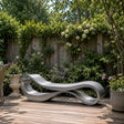 PREMIER Abstract Stainless Steel Bench Sculpture for Gardens, Courtyards, Rooftop Terraces or Residential Communities PSSS-282-Stainless Steel Sculpture-PREMIER SCULPTURE