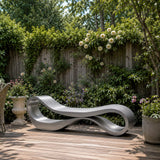 PREMIER Abstract Stainless Steel Bench Sculpture for Gardens, Courtyards, Rooftop Terraces or Residential Communities PSSS-282-Stainless Steel Sculpture-PREMIER SCULPTURE