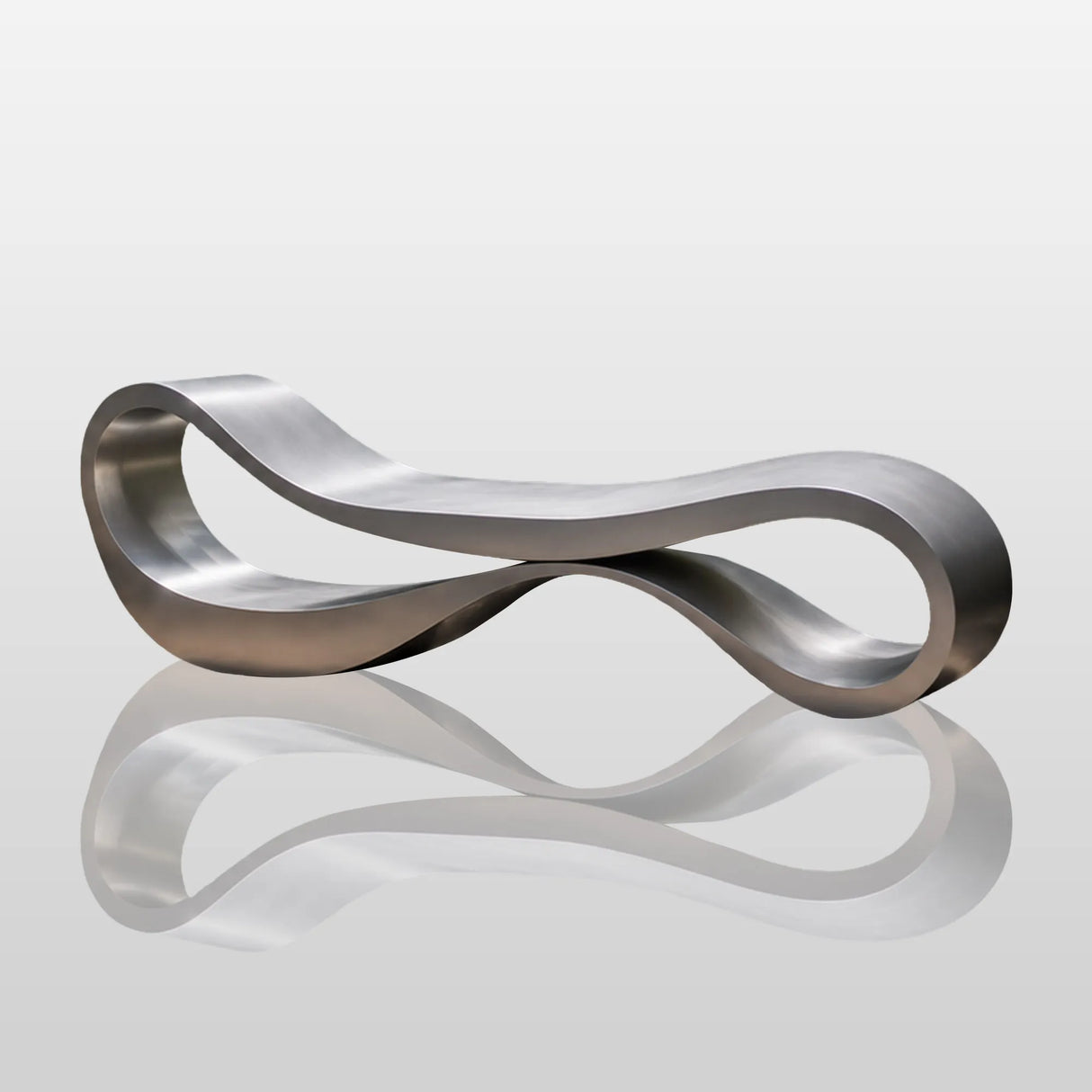 PREMIER Abstract Stainless Steel Bench Sculpture for Gardens, Courtyards, Rooftop Terraces or Residential Communities PSSS-282-Stainless Steel Sculpture-PREMIER SCULPTURE