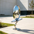 PREMIER Abstract Stainless Steel Disc Sculpture for Front Yard, Walkway or Town Plaza PSSS-321-Stainless Steel Sculpture-PREMIER SCULPTURE