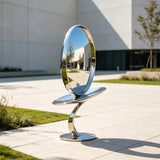 PREMIER Abstract Stainless Steel Disc Sculpture for Front Yard, Walkway or Town Plaza PSSS-321-Stainless Steel Sculpture-PREMIER SCULPTURE