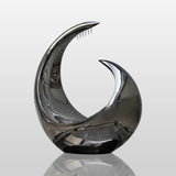 PREMIER Abstract Stainless Steel Fountain Black Sculpture for Luxury Homes, Modern Villas and Gardens PSSS-136-Stainless Steel Sculpture-PREMIER SCULPTURE