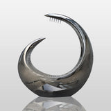 PREMIER Abstract Stainless Steel Fountain Black Sculpture for Luxury Homes, Modern Villas and Gardens PSSS-136-Stainless Steel Sculpture-PREMIER SCULPTURE