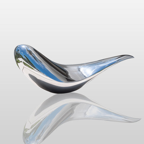 PREMIER Abstract Stainless Steel Sculpture with Polished Finish for Modern Courtyards and Garden Lawns and Waterfront Terraces PSSS-164-Stainless Steel Sculpture-PREMIER SCULPTURE