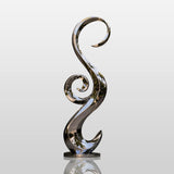 PREMIER Abstract Stainless Steel Sculpture with S Spiral Design for Patio, Porch or Water Feature PSSS-310-Stainless Steel Sculpture-PREMIER SCULPTURE
