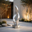PREMIER Abstract Stainless Steel Twist Sculpture for Home Courtyard, Front Entry or Office Garden PSSS-330-Stainless Steel Sculpture-PREMIER SCULPTURE