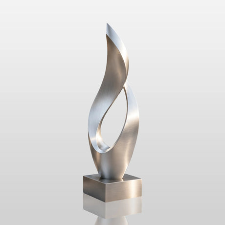PREMIER Abstract Stainless Steel Twist Sculpture for Home Courtyard, Front Entry or Office Garden PSSS-330-Stainless Steel Sculpture-PREMIER SCULPTURE